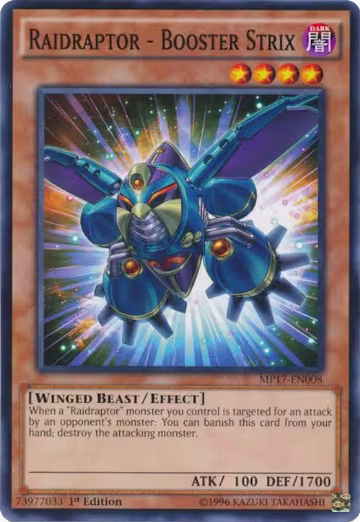 Raidraptor - Booster Strix (MP17-EN008), 2017 Mega-Tins Mega Pack — Yu-Gi-Oh! card price