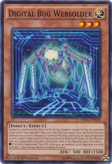 Digital Bug Websolder (MP17-EN018), 2017 Mega-Tins Mega Pack — Yu-Gi-Oh! card price