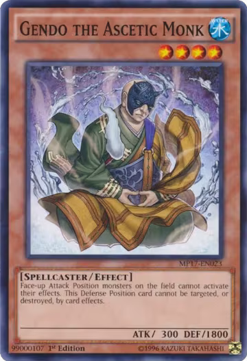 Gendo the Ascetic Monk (MP17-EN023), 2017 Mega-Tins Mega Pack — Yu-Gi-Oh! card price