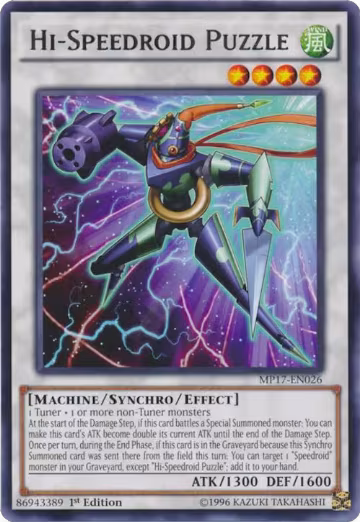 Hi-Speedroid Puzzle (MP17-EN026), 2017 Mega-Tins Mega Pack — Yu-Gi-Oh! card price