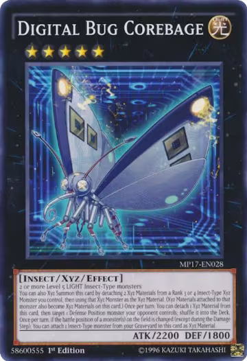 Digital Bug Corebage (MP17-EN028), 2017 Mega-Tins Mega Pack — Yu-Gi-Oh! card price