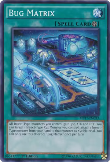 Bug Matrix (MP17-EN033), 2017 Mega-Tins Mega Pack — Yu-Gi-Oh! card price