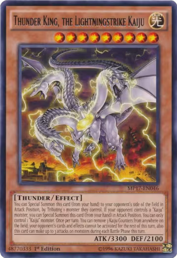 Thunder King, the Lightningstrike Kaiju (MP17-EN046), 2017 Mega-Tins Mega Pack — Yu-Gi-Oh! card price