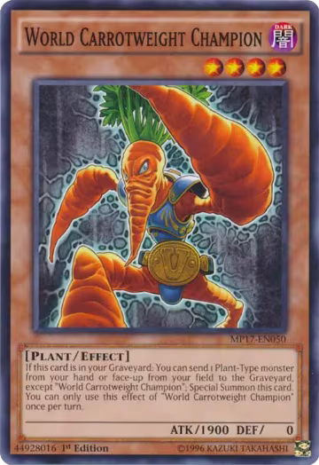World Carrotweight Champion (MP17-EN050), 2017 Mega-Tins Mega Pack — Yu-Gi-Oh! card price