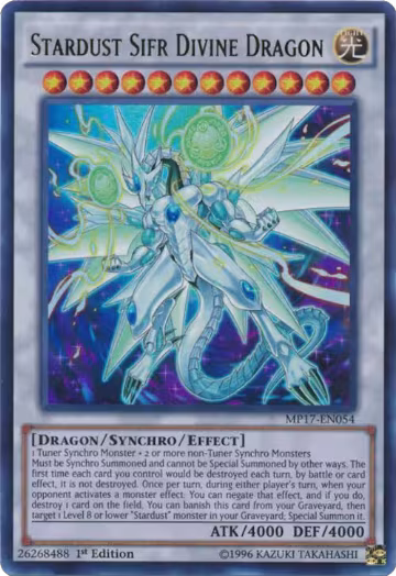 Stardust Sifr Divine Dragon (MP17-EN054), 2017 Mega-Tins Mega Pack — Yu-Gi-Oh! card price