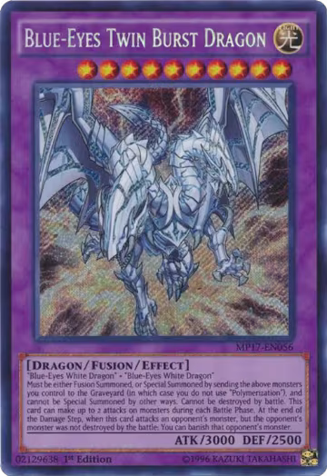Blue-Eyes Twin Burst Dragon (MP17-EN056), 2017 Mega-Tins Mega Pack — Yu-Gi-Oh! card price