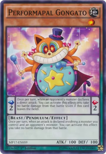 Performapal Gongato (MP17-EN059), 2017 Mega-Tins Mega Pack — Yu-Gi-Oh! card price