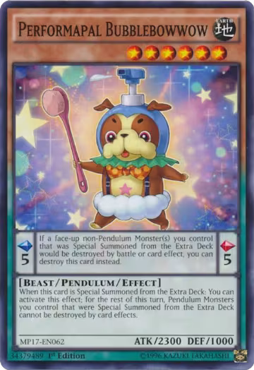 Performapal Bubblebowwow (MP17-EN062), 2017 Mega-Tins Mega Pack — Yu-Gi-Oh! card price