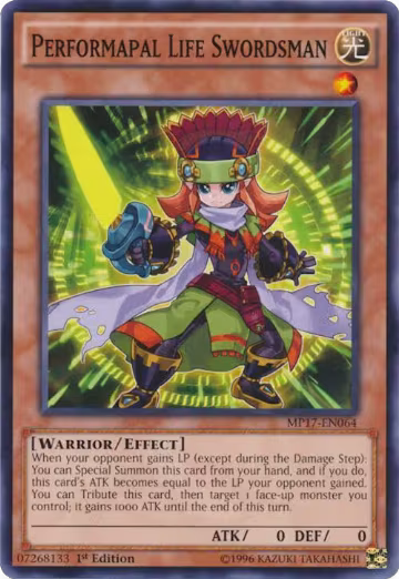 Performapal Life Swordsman (MP17-EN064), 2017 Mega-Tins Mega Pack — Yu-Gi-Oh! card price