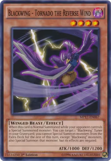 Blackwing - Tornado the Reverse Wind (MP17-EN067), 2017 Mega-Tins Mega Pack — Yu-Gi-Oh! card price