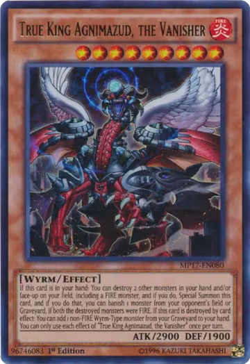 True King Agnimazud, the Vanisher (MP17-EN080), 2017 Mega-Tins Mega Pack — Yu-Gi-Oh! card price