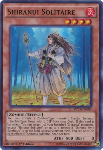Shiranui Solitaire (MP17-EN082), 2017 Mega-Tins Mega Pack — Yu-Gi-Oh! card price