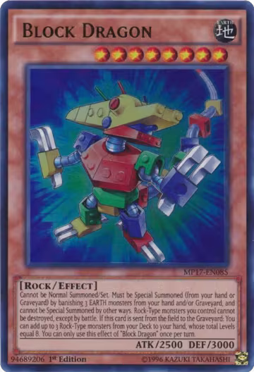 Block Dragon (MP17-EN085), 2017 Mega-Tins Mega Pack — Yu-Gi-Oh! card price