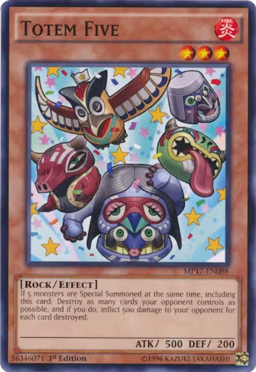 Totem Five (MP17-EN088), 2017 Mega-Tins Mega Pack — Yu-Gi-Oh! card price