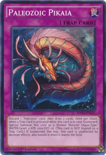 Paleozoic Pikaia (MP17-EN125), 2017 Mega-Tins Mega Pack — Yu-Gi-Oh! card price