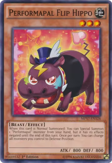 Performapal Flip Hippo (MP17-EN128), 2017 Mega-Tins Mega Pack — Yu-Gi-Oh! card price