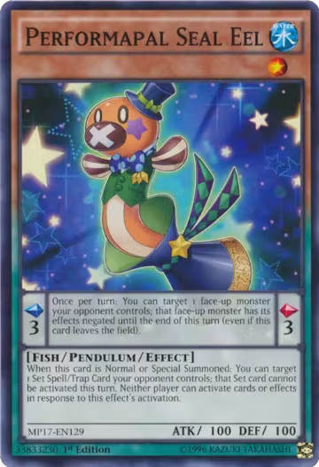 Performapal Seal Eel (MP17-EN129), 2017 Mega-Tins Mega Pack — Yu-Gi-Oh! card price