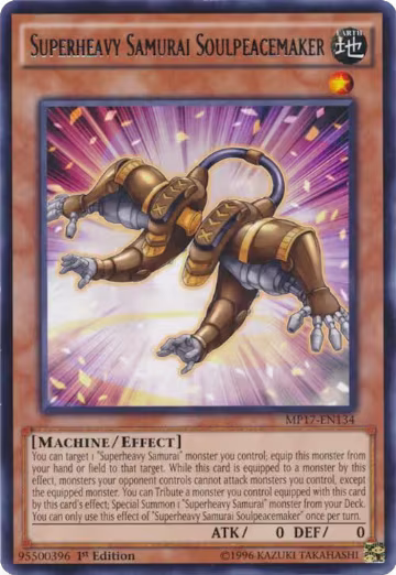 Superheavy Samurai Soulpeacemaker (MP17-EN134), 2017 Mega-Tins Mega Pack — Yu-Gi-Oh! card price