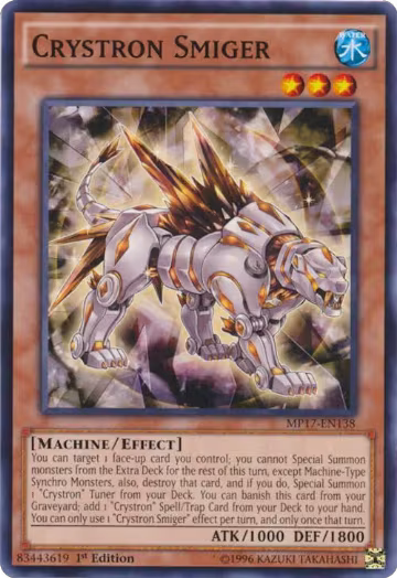 Crystron Smiger (MP17-EN138), 2017 Mega-Tins Mega Pack — Yu-Gi-Oh! card price