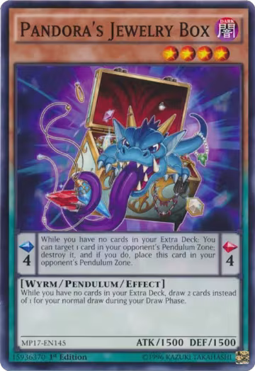 Pandora's Jewelry Box (MP17-EN145), 2017 Mega-Tins Mega Pack — Yu-Gi-Oh! card price
