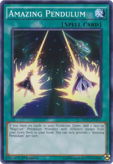 Amazing Pendulum (MP17-EN151), 2017 Mega-Tins Mega Pack — Yu-Gi-Oh! card price