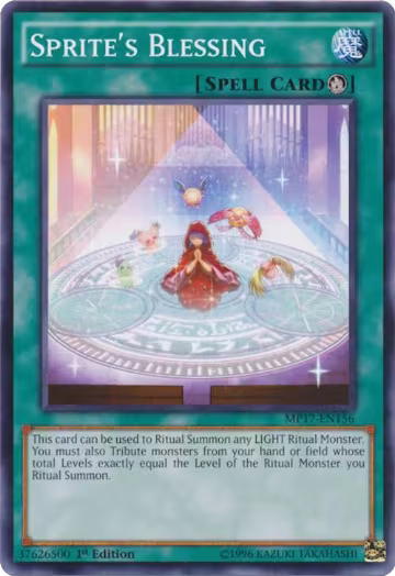 Sprite's Blessing (MP17-EN156), 2017 Mega-Tins Mega Pack — Yu-Gi-Oh! card price