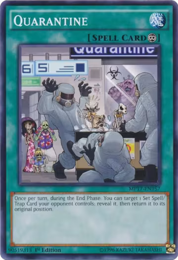 Quarantine (MP17-EN157), 2017 Mega-Tins Mega Pack — Yu-Gi-Oh! card price