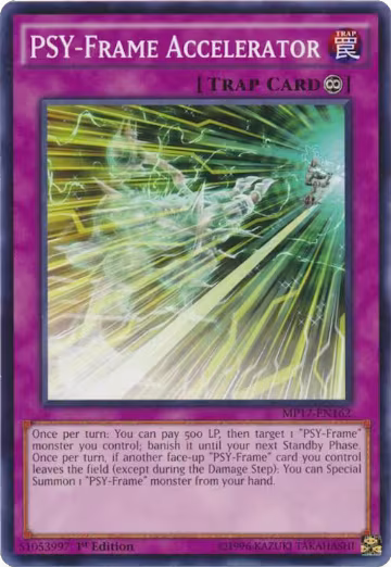 PSY-Frame Accelerator (MP17-EN162), 2017 Mega-Tins Mega Pack — Yu-Gi-Oh! card price