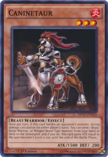 Caninetaur (MP17-EN165), 2017 Mega-Tins Mega Pack — Yu-Gi-Oh! card price