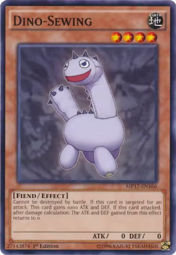 Dino-Sewing (MP17-EN166), 2017 Mega-Tins Mega Pack — Yu-Gi-Oh! card price