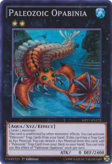 Paleozoic Opabinia (MP17-EN172), 2017 Mega-Tins Mega Pack — Yu-Gi-Oh! card price