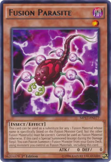 Fusion Parasite (MP17-EN177), 2017 Mega-Tins Mega Pack — Yu-Gi-Oh! card price