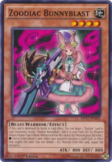 Zoodiac Bunnyblast (MP17-EN182), 2017 Mega-Tins Mega Pack — Yu-Gi-Oh! card price