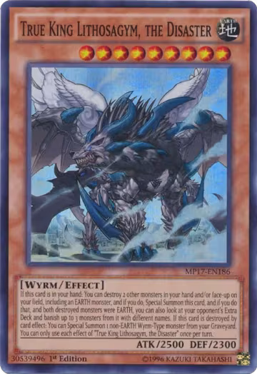 True King Lithosagym, the Disaster (MP17-EN186), 2017 Mega-Tins Mega Pack — Yu-Gi-Oh! card price