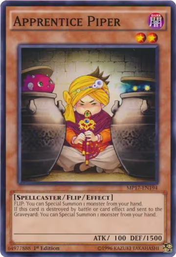 Apprentice Piper (MP17-EN194), 2017 Mega-Tins Mega Pack — Yu-Gi-Oh! card price