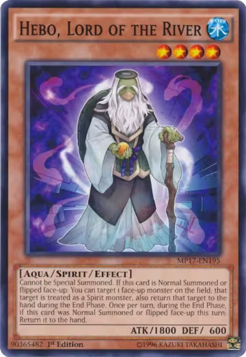 Hebo, Lord of the River (MP17-EN195), 2017 Mega-Tins Mega Pack — Yu-Gi-Oh! card price