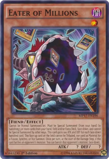 Eater of Millions (MP17-EN196), 2017 Mega-Tins Mega Pack — Yu-Gi-Oh! card price