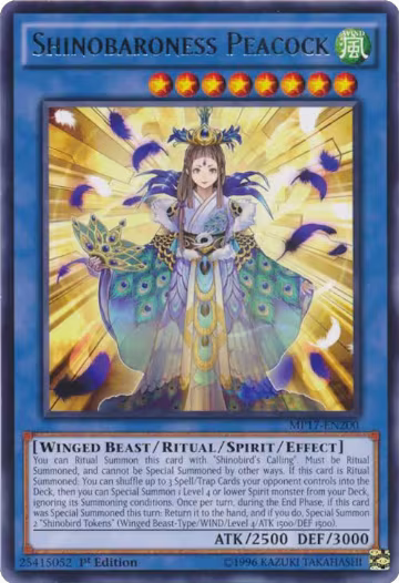 Shinobaroness Peacock (MP17-EN200), 2017 Mega-Tins Mega Pack — Yu-Gi-Oh! card price