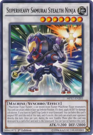 Superheavy Samurai Stealth Ninja (MP17-EN203), 2017 Mega-Tins Mega Pack — Yu-Gi-Oh! card price