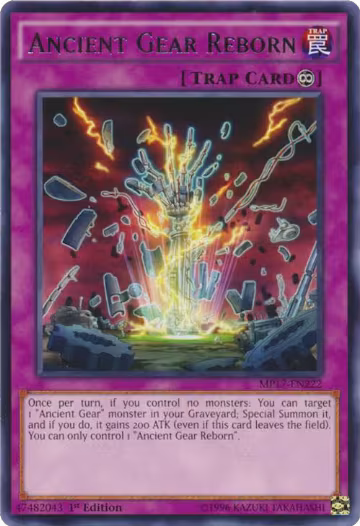Ancient Gear Reborn (MP17-EN222), 2017 Mega-Tins Mega Pack — Yu-Gi-Oh! card price