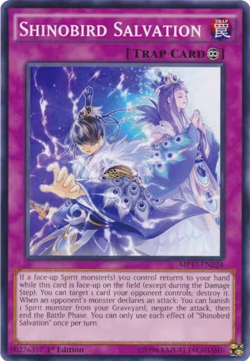 Shinobird Salvation (MP17-EN224), 2017 Mega-Tins Mega Pack — Yu-Gi-Oh! card price