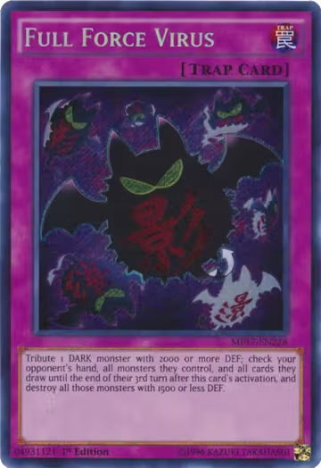 Full Force Virus (MP17-EN228), 2017 Mega-Tins Mega Pack — Yu-Gi-Oh! card price