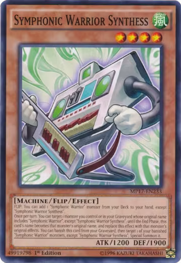 Symphonic Warrior Synthess (MP17-EN233), 2017 Mega-Tins Mega Pack — Yu-Gi-Oh! card price