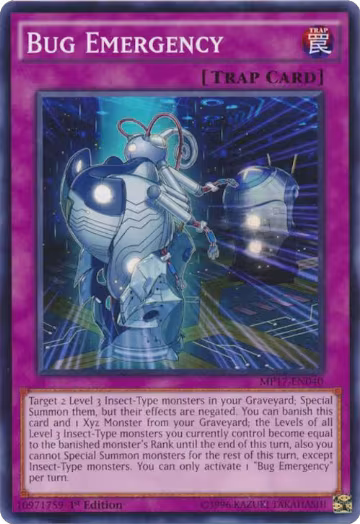 Bug Emergency (MP17-EN040), 2017 Mega-Tins Mega Pack — Yu-Gi-Oh! card price
