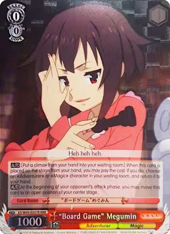 "Board Game" Megumin (RRR) (KS/W49-E037R RRR), KonoSuba — Weiß Schwarz card price