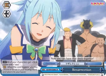 Resurrection (KS/W49-E098 CR), KonoSuba — Weiß Schwarz card price