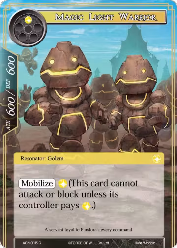 Magic Light Warrior (ACN-015), Ancient Nights — Force of Will card price