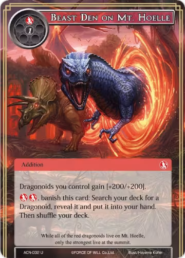 Beast Den on Mt. Hoelle (ACN-032), Ancient Nights — Force of Will card price