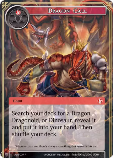 Dragon Call (ACN-037), Ancient Nights — Force of Will card price