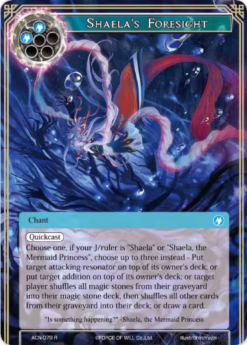 Shaela's Foresight (ACN-079), Ancient Nights — Force of Will card price